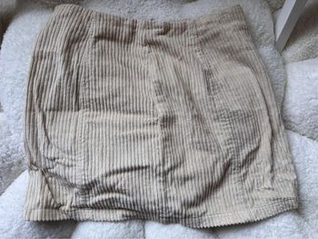Jupe côtelée beige Pimkie