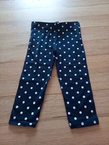 Legging court à pois