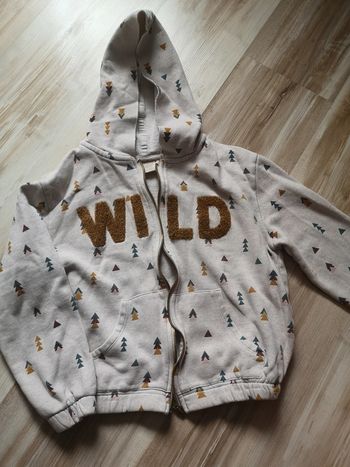 Veste type sweat zippée