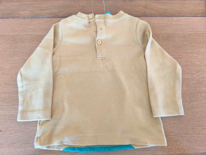 308440 pull moutarde garçon 18 mois sans marque "renard" - photo numéro 2