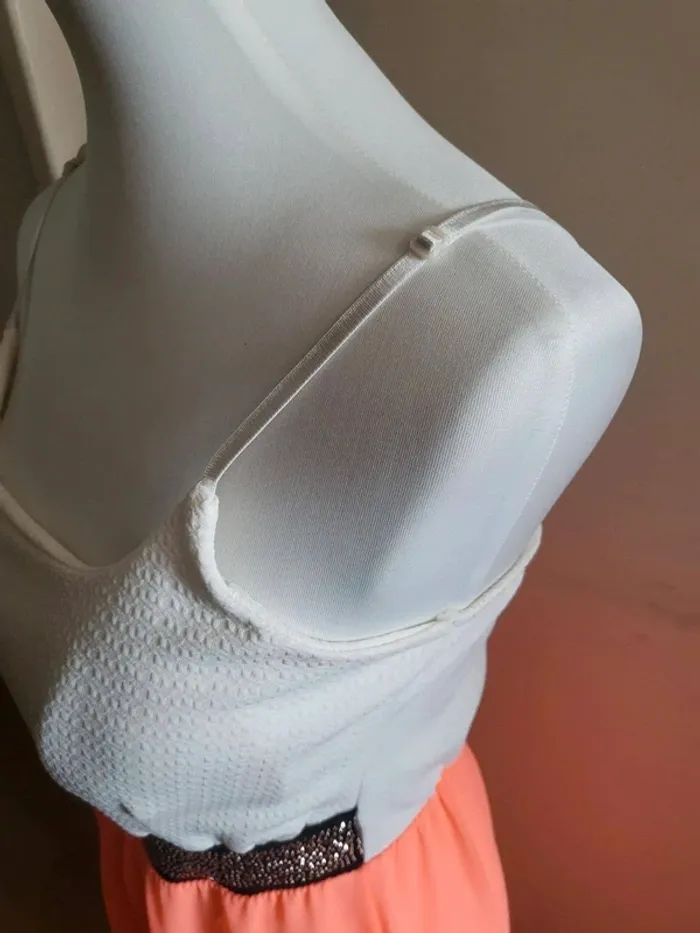 Robe bretelle corail taille 36/38 - photo numéro 6