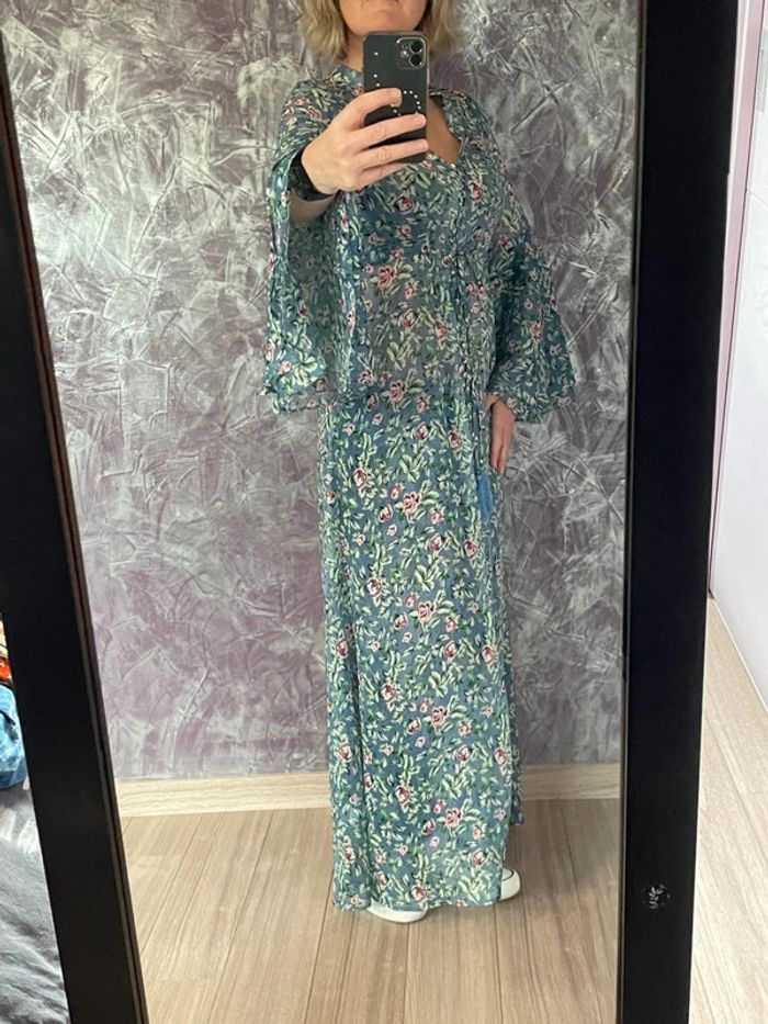Superbe robe ultra longue fleurie - photo numéro 2