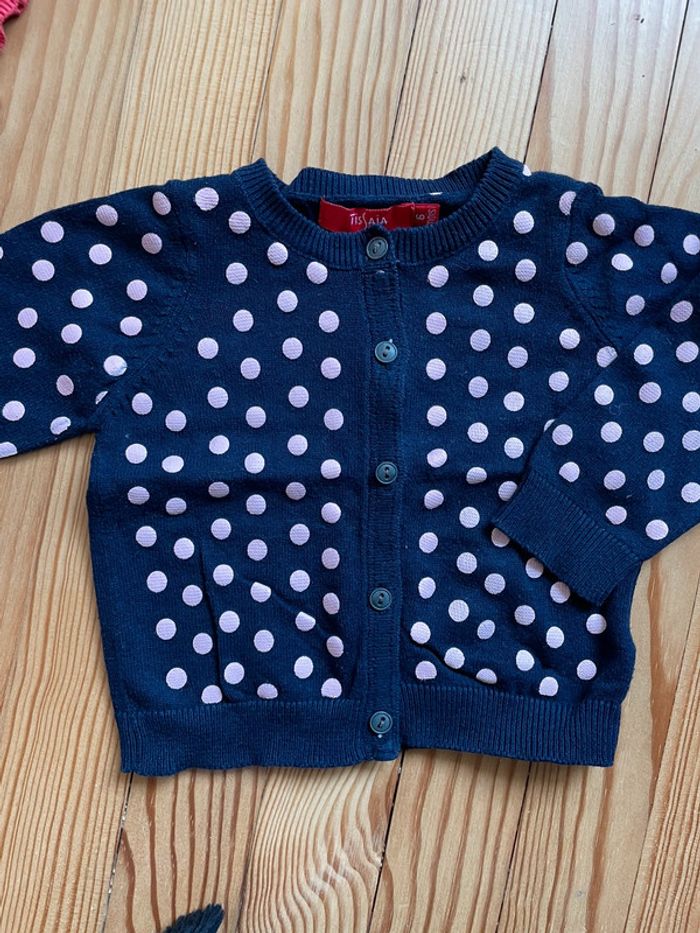 Lot de 2 gilets 6M tissaia sucre d’orge - photo numéro 2