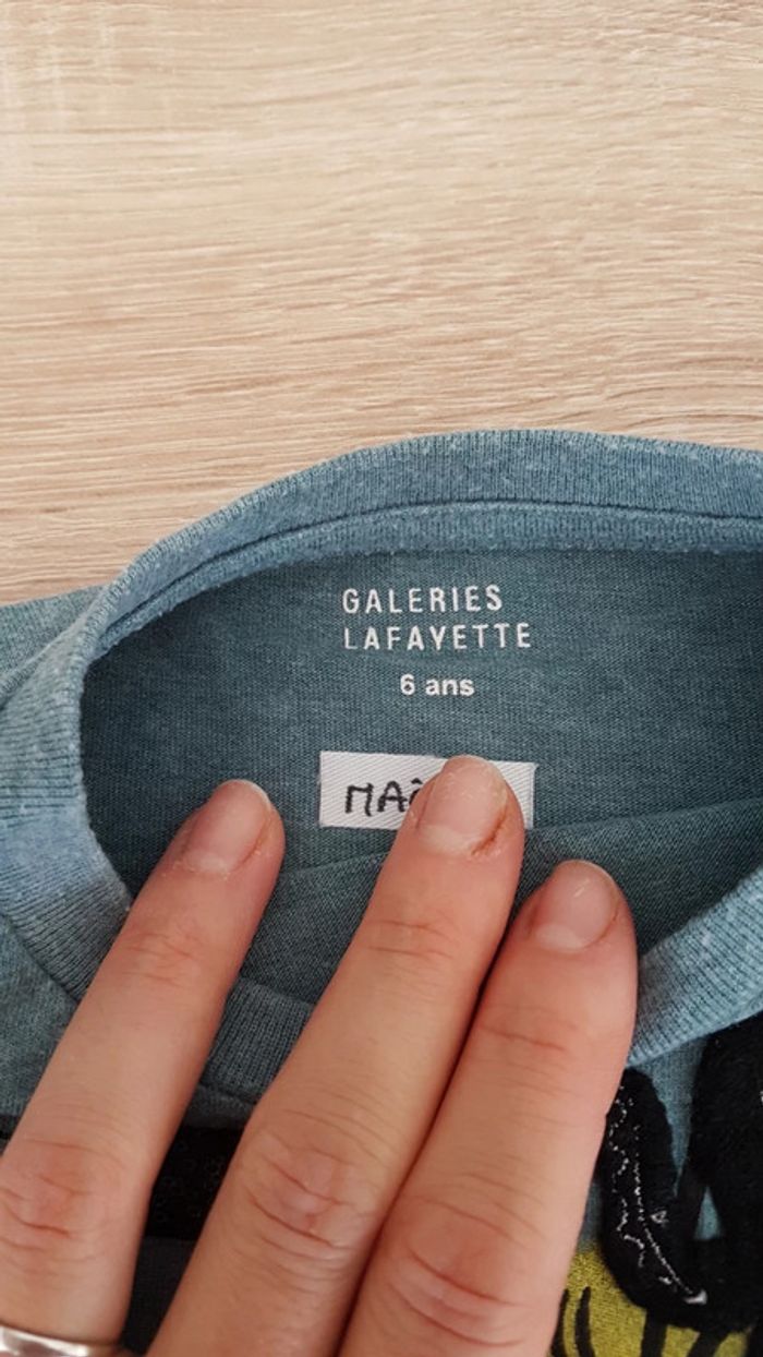Tee shirt galeries Lafayette 6 ans - photo numéro 4
