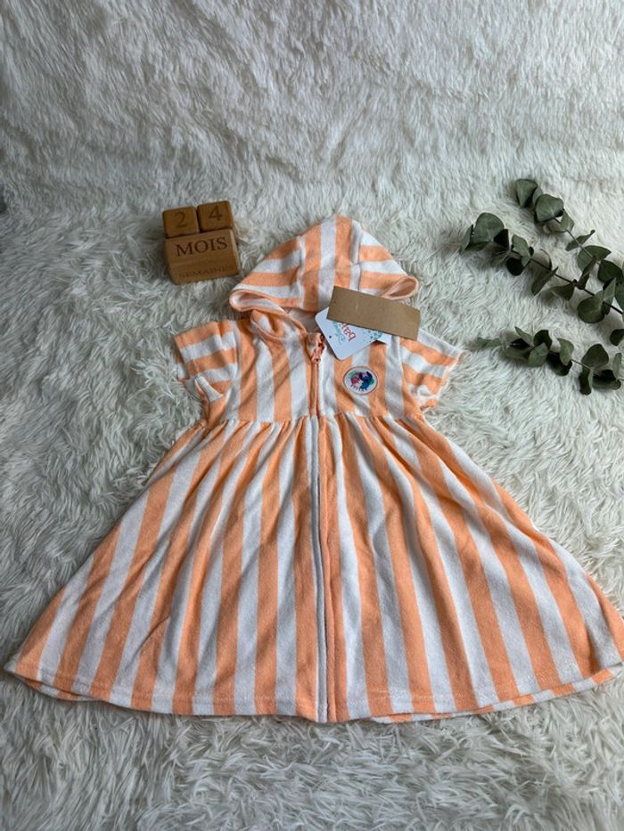 Robe de plage éponge Disney Stitch Kiabi taille 24 mois