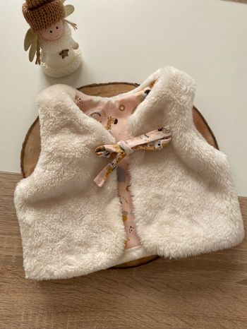 Gilet de berger saumon