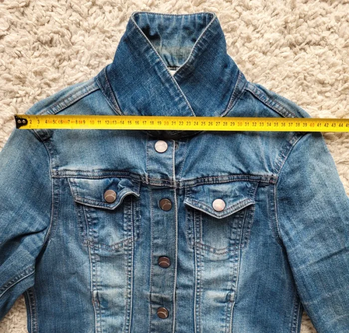 Veste en jean bleue claire Camaïeu Taille 36 - photo numéro 10