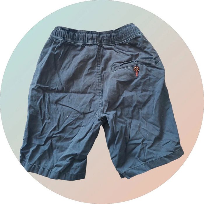 Short bleu en toile Taille 8 ans - photo numéro 2