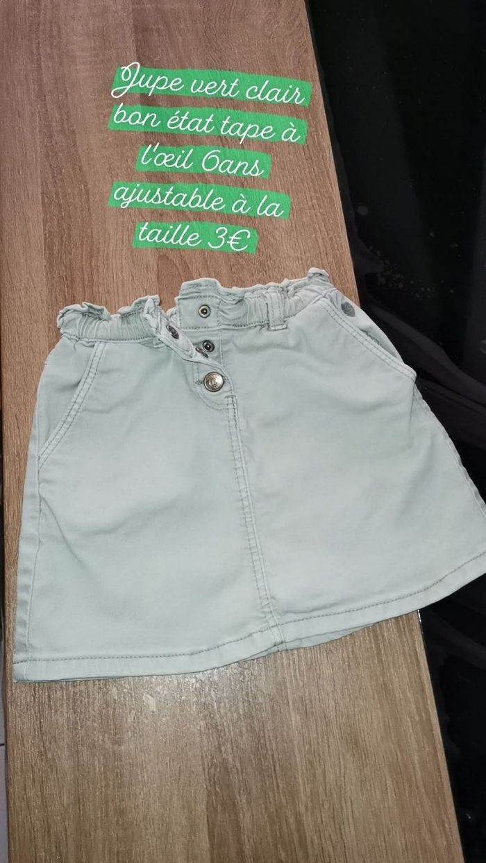 Jupe en jean tape à l'œil 6ans