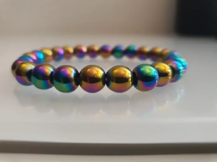 Bracelet hématite titane femme - photo numéro 2