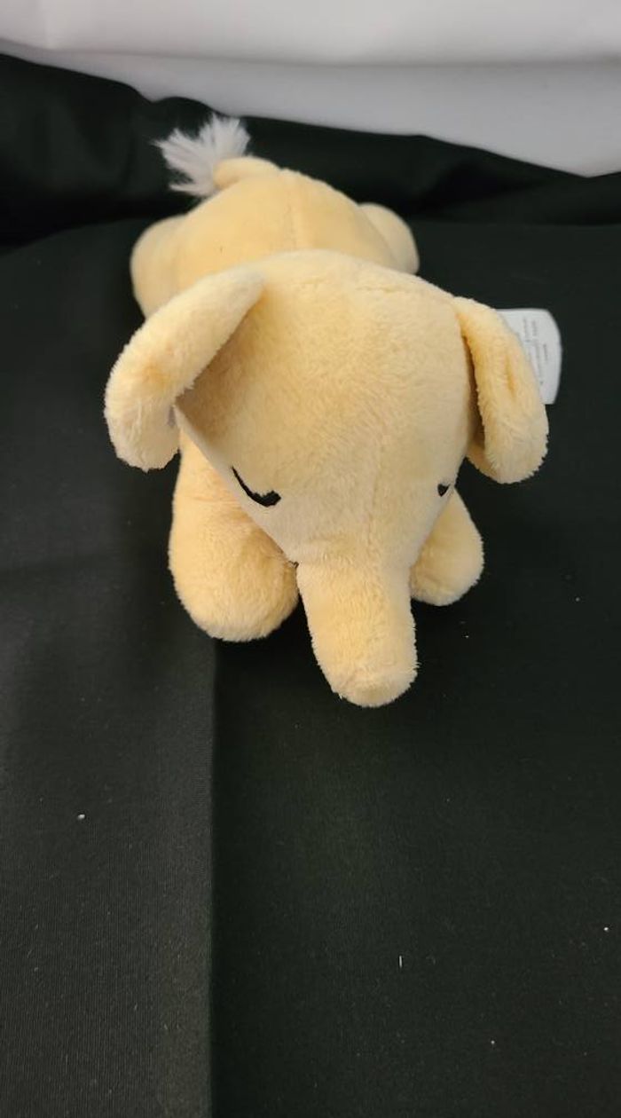 mini doudou éléphant jaune dormeur