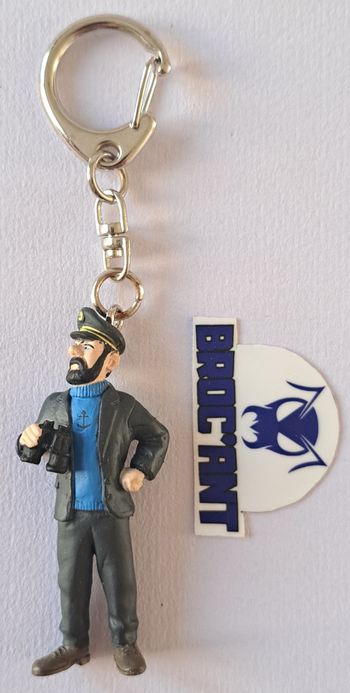 Figurine porte clés Tintin Capitaine Haddock Paramount Plastoy