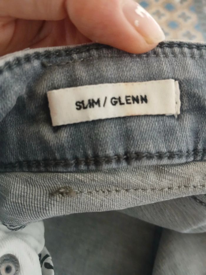 🍍 Jeans slim gris homme Jack&Jones taille M - photo numéro 7