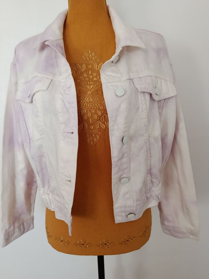 Veste jean tie & dye rose Pimkie M - photo numéro 6