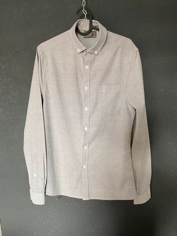 Chemise manches longues grise