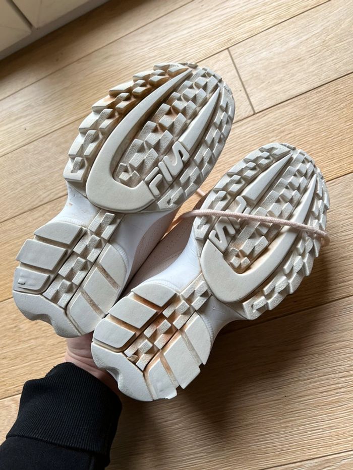 Chaussure fila rose pale bon état taille 38. - photo numéro 4