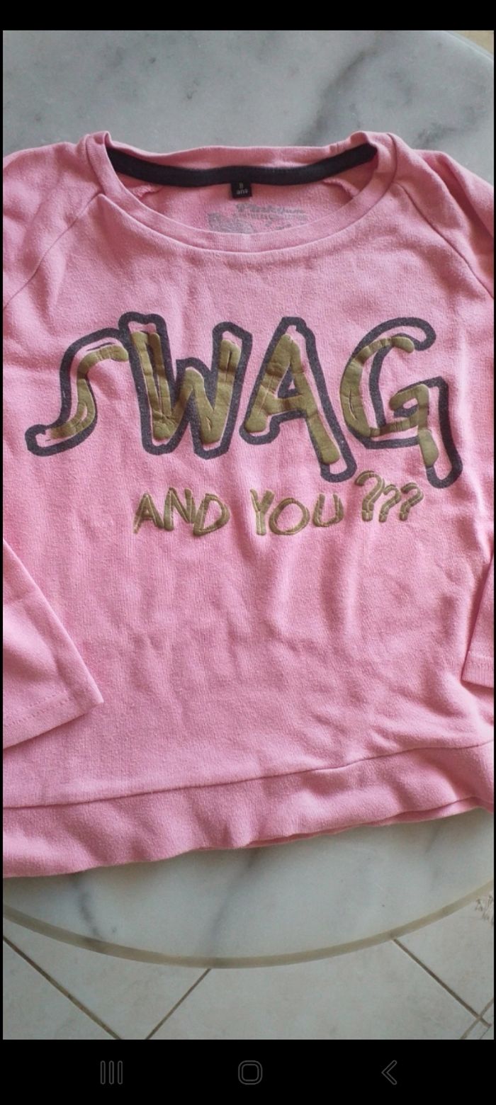 Sweat-shirt rose - photo numéro 2