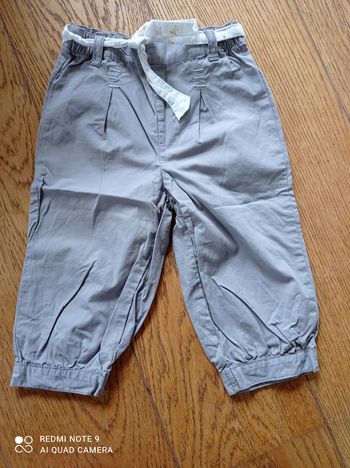 Pantalon fin fille été, Kiabi, taille 12 mois NEUF