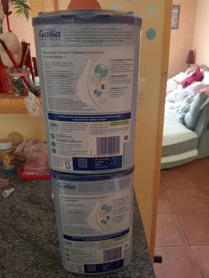 Lait bébé Gallia calisma croissance 3 - photo numéro 2