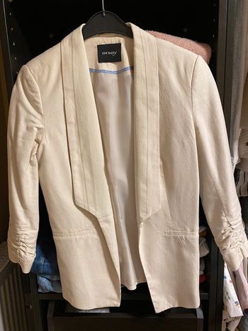 Blazer en creme/beige