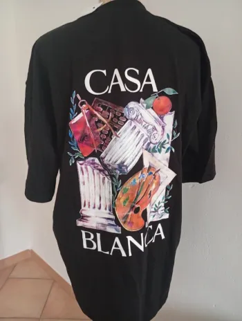 Haut imprimé homme neuf xl noir épais haut tendance de qualité