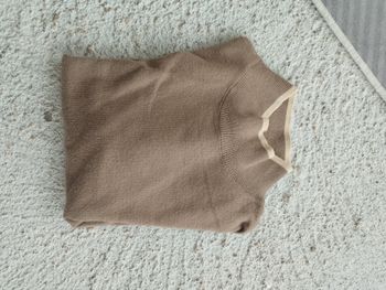 🤎 Pull Crop Col Montant Jennyfer - Marron & Beige - Neuf – XS