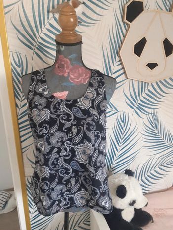 Blouse sans manches imprimé L