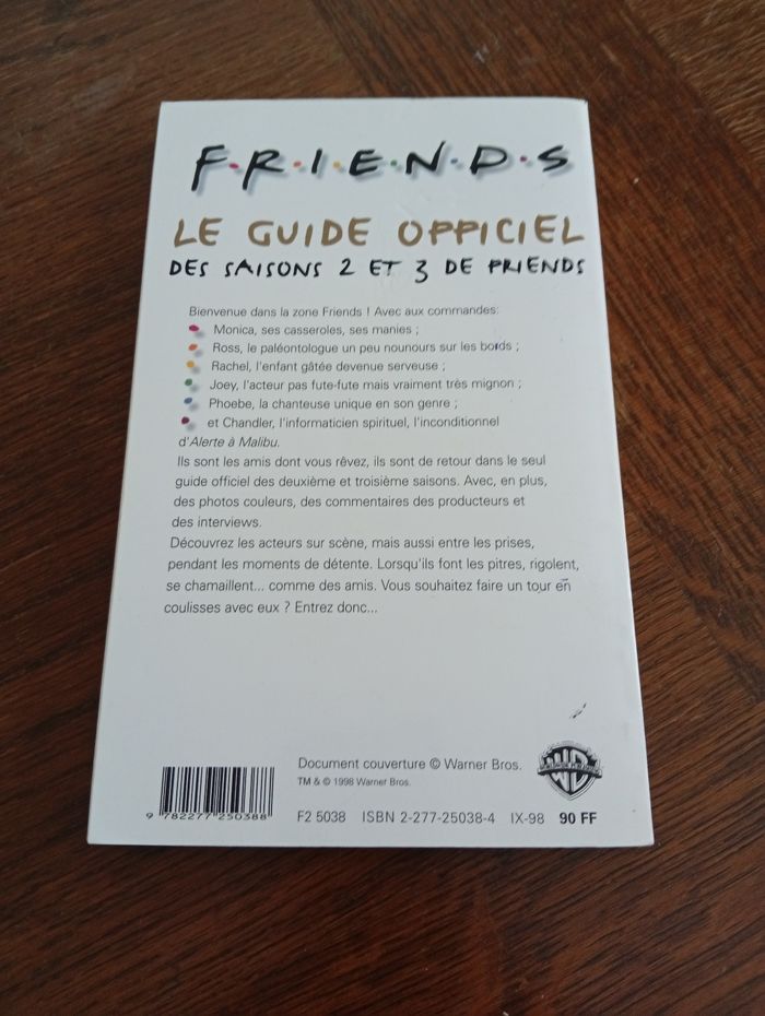 Le guide officiel des saisons 2 et 3 friends - photo numéro 2