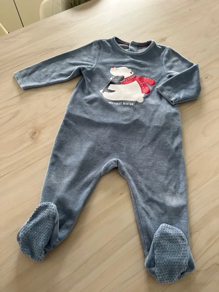 Pyjama velours Obaïbi 18 mois
