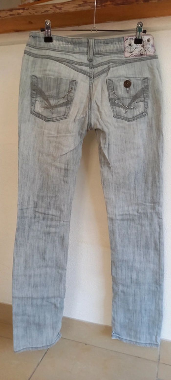 Jeans gris Mim Denim 38 - photo numéro 2