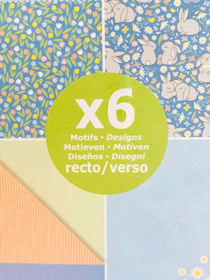 Bloc de 6 feuilles Artemio thème Pâques recto verso - photo numéro 3