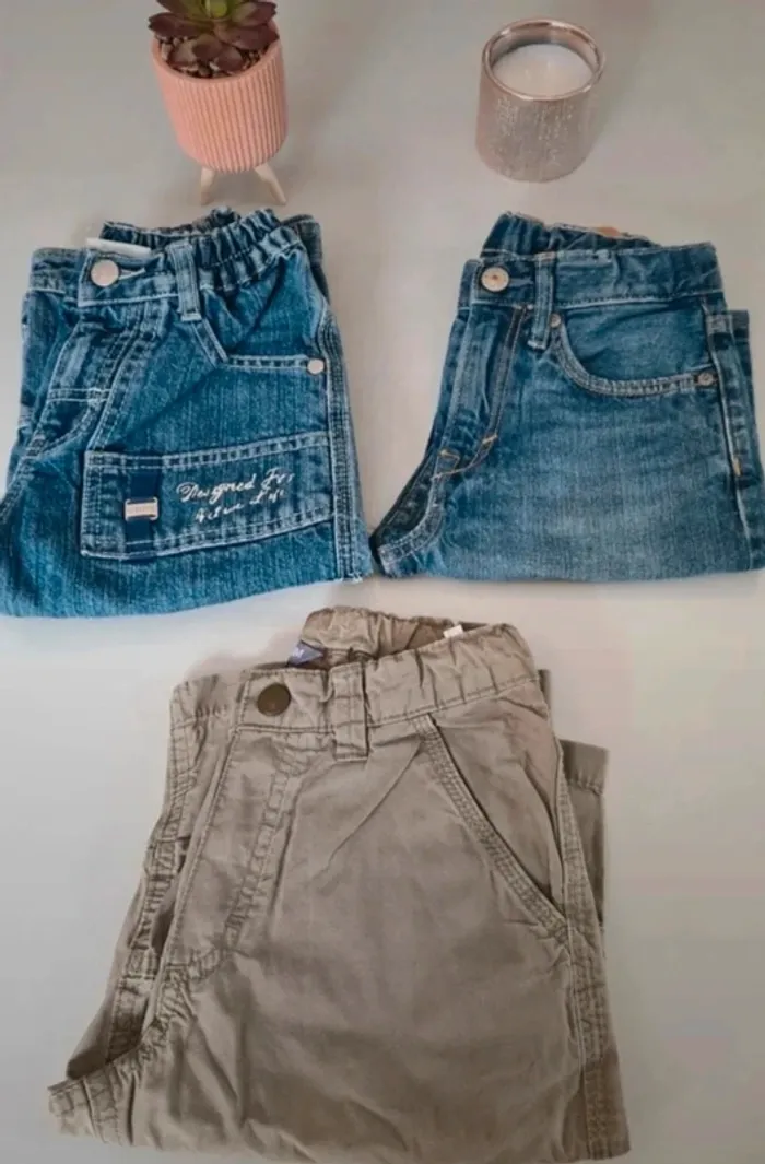 Lot de 3 shorts/bermudas 4/5 ans