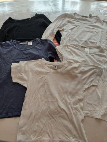 Lot de 5 tee-shirts basic 8/10ans