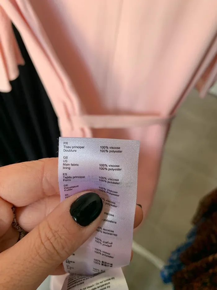 Robe rose poudrée à perles Claudie Pierlot taille 38 - photo numéro 14