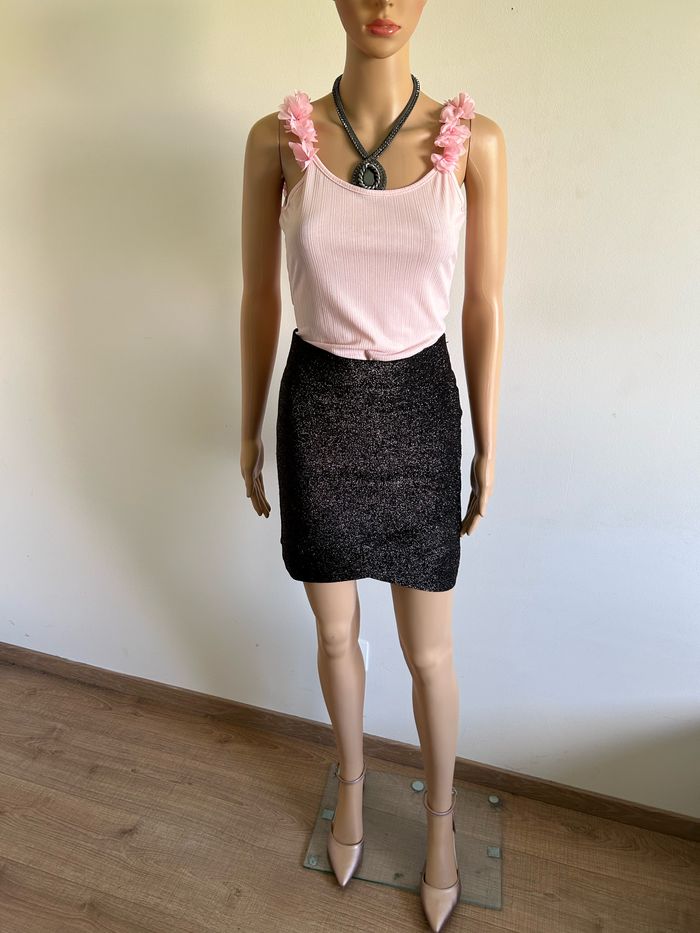 Jupe pailletée Morgan taille XS comme neuve - photo numéro 3