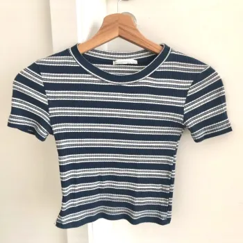 Crop top à rayures