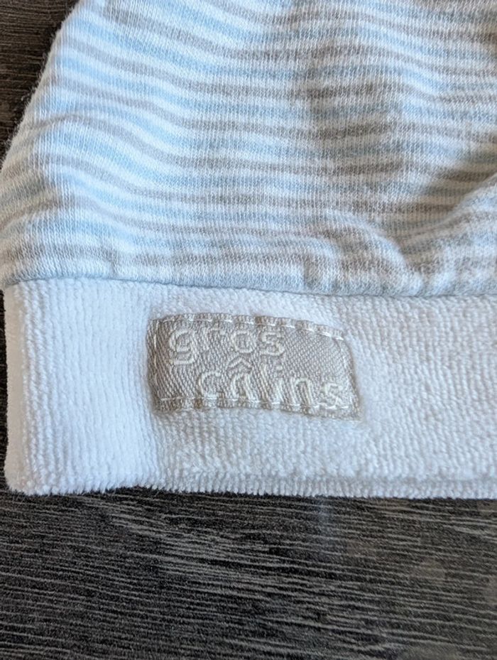 Bonnet rayé gros câlin bébé - photo numéro 3