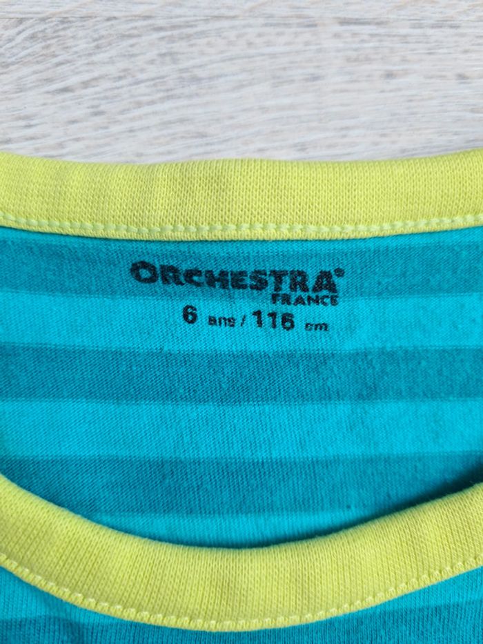 Pyjama 2 pièces débardeur et short bleu motif voiture orchestra 6 ans - photo numéro 3