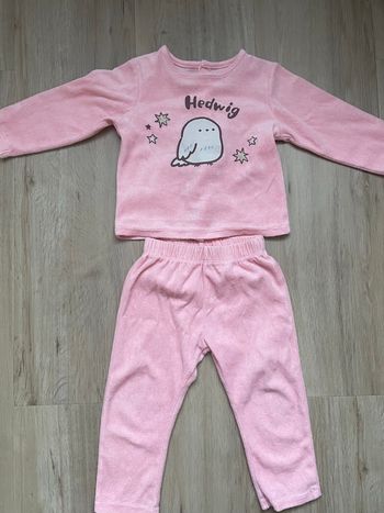 Pyjama deux pièces Harry Potter rose 23 mois 