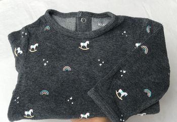 Pyjama velours Kiabi 6 mois