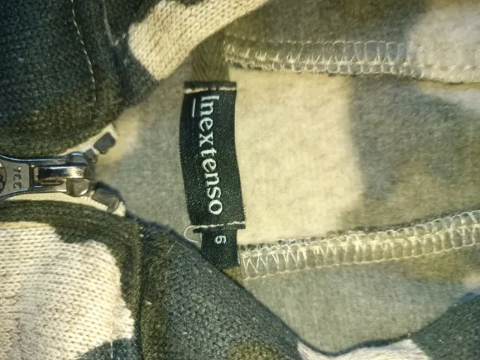 Sweat à capuche zippé camouflage in extenso 6 ans - photo numéro 3