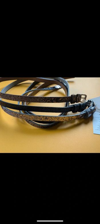 3 ceintures pailletées camaïeu