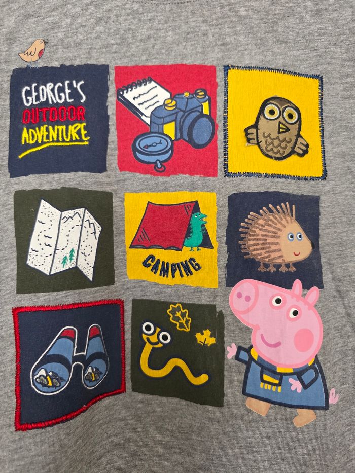 TEE-SHIRT MANCHE LONGUE PEPPA PIG GEORGES 5ANS - photo numéro 2