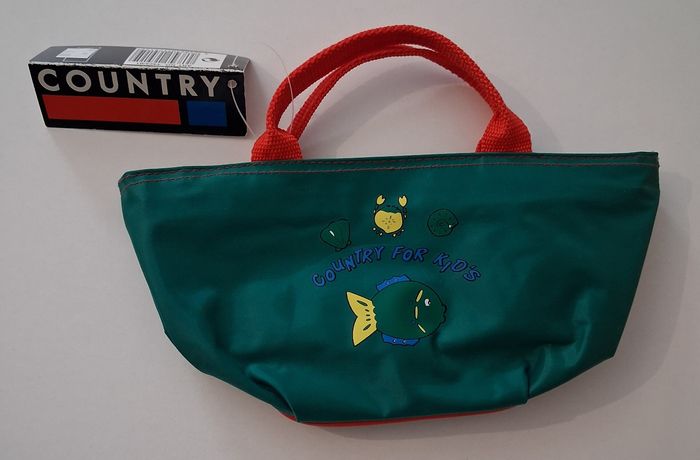 Pochette zippée imperméable rouge et verte pour les enfants - photo numéro 1
