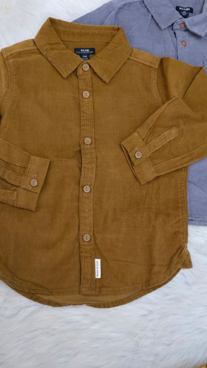 Neufs (non portés)🏷💙🥰😍👍 lot chemises velours et gilet tricot 23mois/24mois Garçon) 💙😍🥰👍🏷 - photo numéro 6