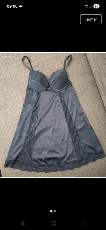 Nuisette armatures dentelle broderies 