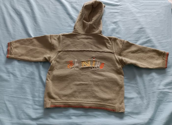 Sweat à capuche Absorba taille 12 mois - photo numéro 3