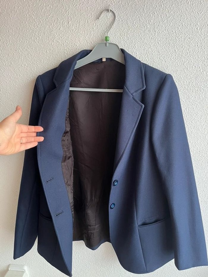 Chaqueta blazer azul marino - photo numéro 3