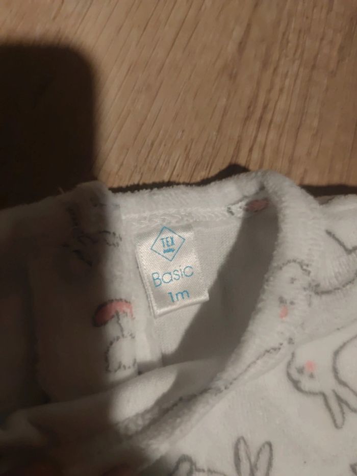 Pyjama/ grenouillere velours - photo numéro 2