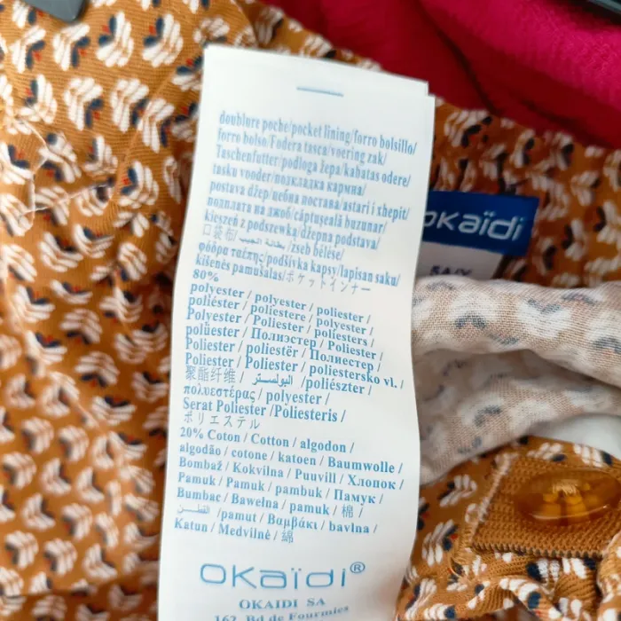 Pantalon fluide fille imprimé graphique Okaïdi – taille 110 cm – 5 ans – Neuf A1320 - photo numéro 8
